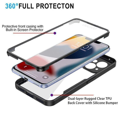 Shockproof 360° Silicone Full Case Cover for Iphone 17 16 15 14 Pro Max 13 12 11